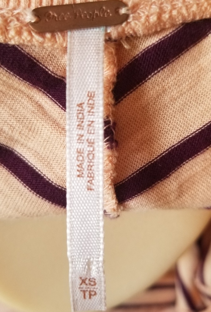 Free People top.  Size XS   Peach brown - Picture 4 of 4